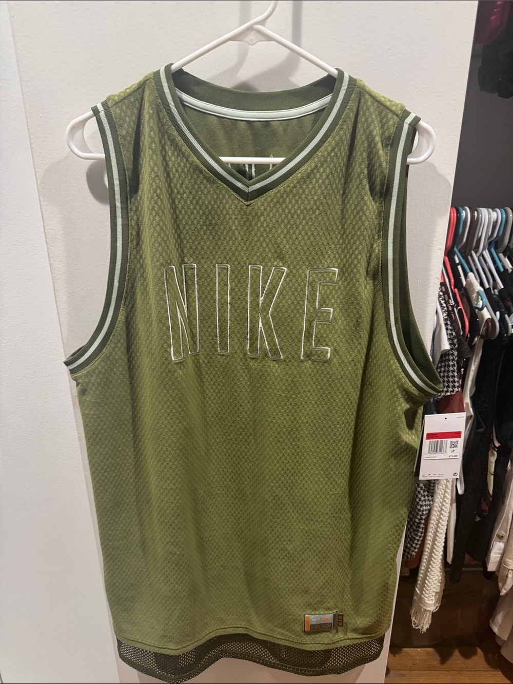 Woman’s Nike Olive Green Mesh Serena Williams  Jersey Dress 
Made for Nordstrom